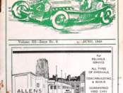 The cover of the June 1948 journal of Bristol Motor Club